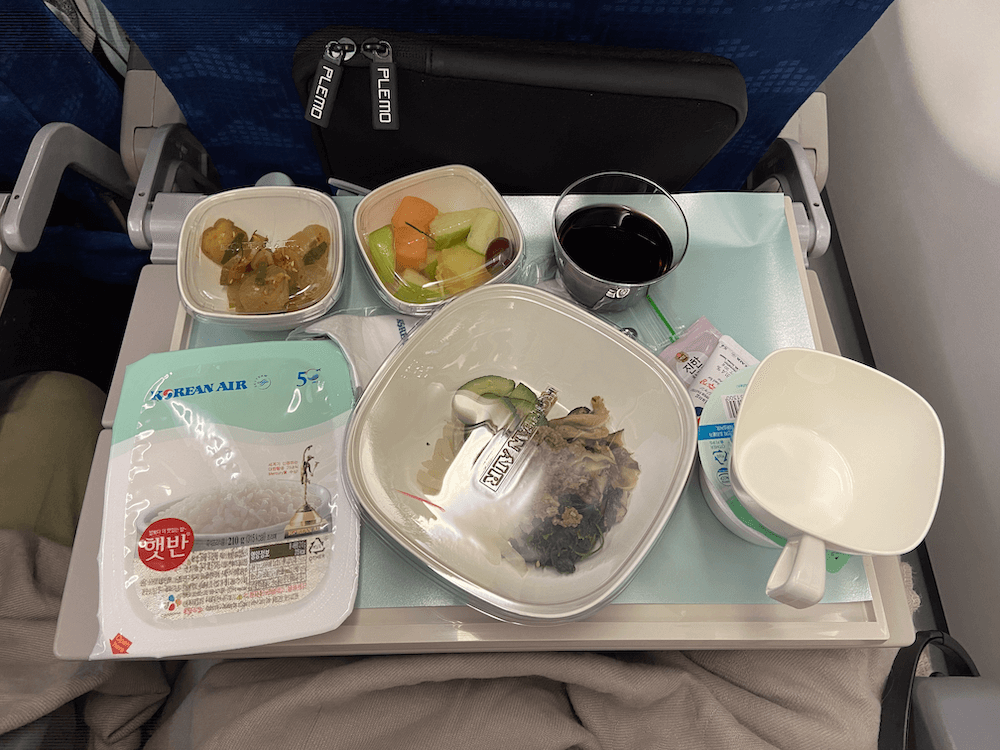 Korean Air питание на борту